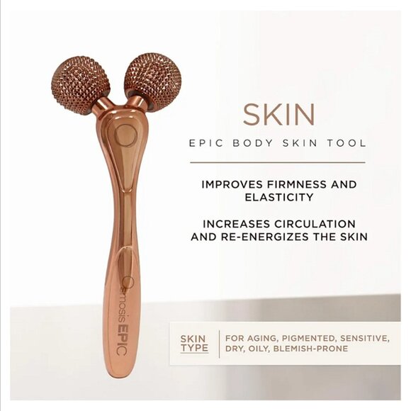 NEW Osmosis Epic Skin Tool Diamond Roller Skincare Face Neck Body Gentle Safe - Picture 1 of 11